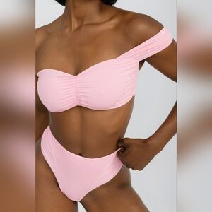 NWT Riot swim Cruz Bikini Set Blush Pink Small